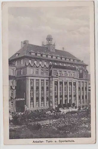 65976 Ak Arbeiter-Turn- und Sport-Schule Leipzig um 1930