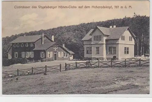 65969 Ak Clubhäuser des Vogelsberger Höhen Clubs auf dem Hoherodskopf 1912