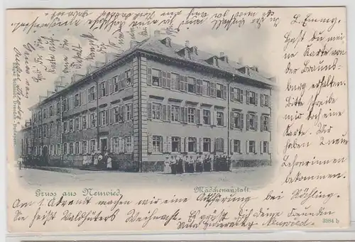 65950 Ak Gruß aus Neuwied Mädchenanstalt 1901