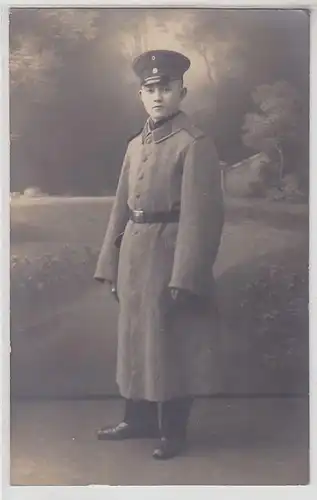 65884 Foto Ak Soldat des 181. Infanterie Regiment Chemnitz im 1. Weltkrieg