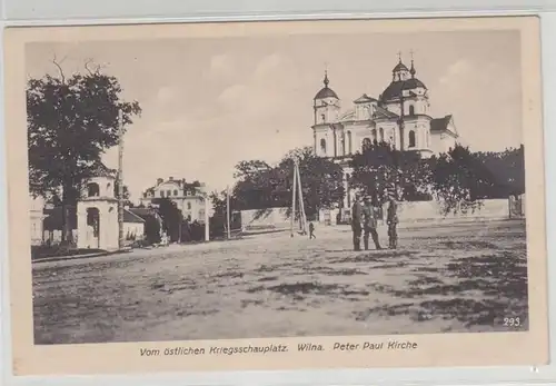 65859 Poste de terrain Ak Vilnius Peter Paul Eglise 1917