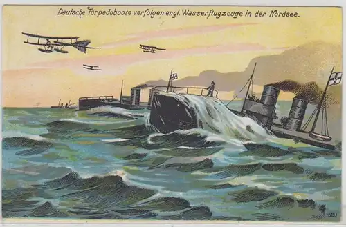 65852 Ak Torpilles allemandes pour suivre les avions d'eau engl. en mer du Nord