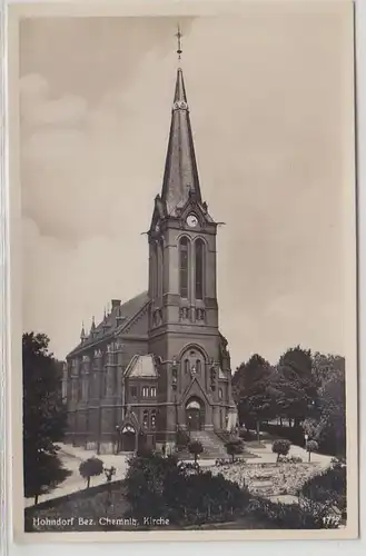 65760 Ak Hohndorf Bezirk Chemnitz Kirche um 1940