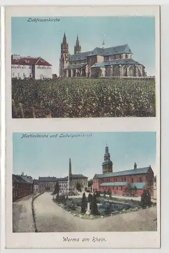 65751 Mehrbild Ak Worms am Rhein Kirchen um 1910