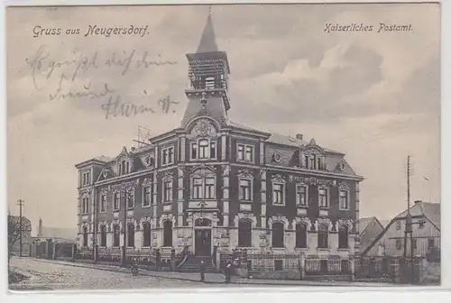 65697 Ak Gruß aus Neugersdorf kaiserliches Postamt 1908