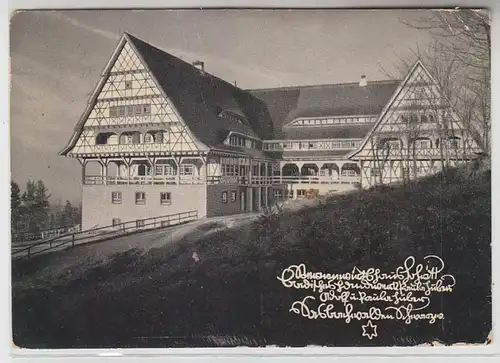 65652 Ak Sasbachwalden dans la Forêt Noire maison historique 1938
