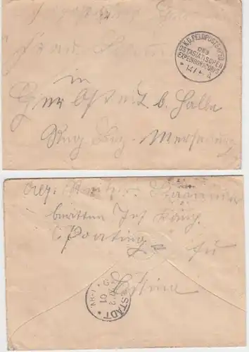65482 Lettre postale de terrain K.D. Postexped. du Corps d'expédition d ' Asie de l .Est 1901