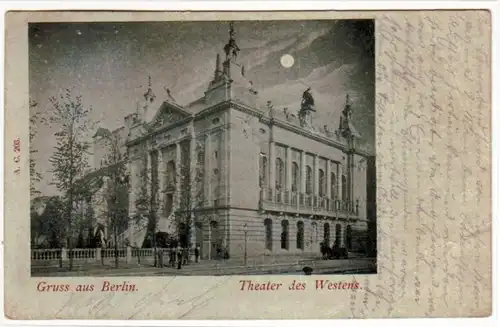 65454 Lune clair d'Ak Gruss de Berlin Théâtre de l'Ouest 1899
