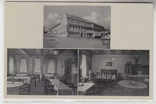 65441 Mehrbild Ak Frohburg Sachsen Hotel "Roter Hirsch" um 1930