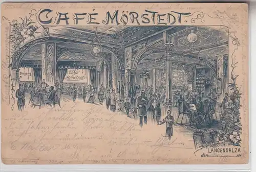 65420 Ak Langensalza Cafe Mörstedt 1898