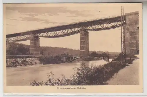 65391 Ak Grosshesselohe Brücke 1942