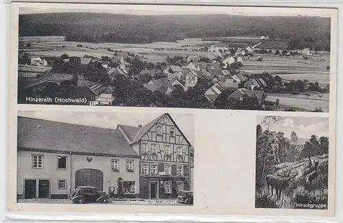 65388 Multiages Ak Hinzerath (Hochwald) Hostal, TotalVue 1952