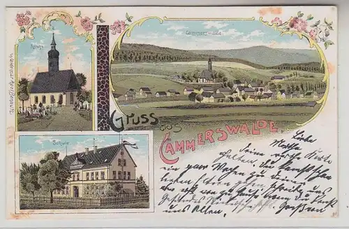 65371 Ak Lithographie Salutation de Cämmerswalde 1901