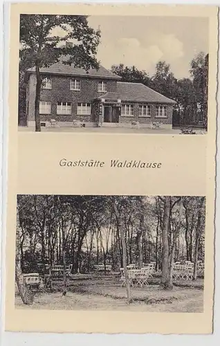65361 Mehrbild Ak Kirchhellen Grafenwald Gaststätte Waldklause um 1950