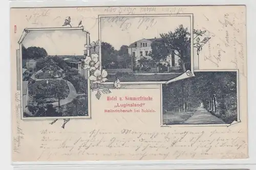65326 Ak Heinrichsruh bei Schleiz Hotel "Luginsland" 1904