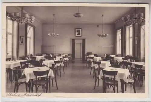 65307 Ak Stadion Berlin-Mariendorf Innenansicht Restaurant 1944