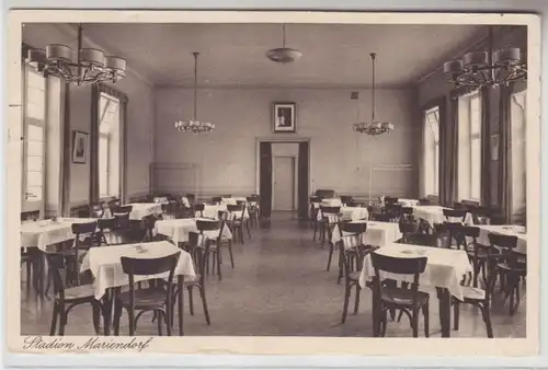 65307 Ak Stadium Berlin-Mariendorf Intérieur Restaurant 1944