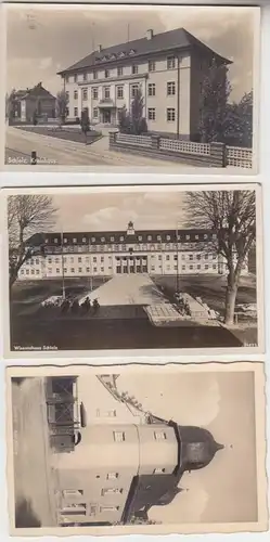 65308 / 3 Ak Schleiz Alte Münze, Wisentahaus, Kreishaus 1936/1937
