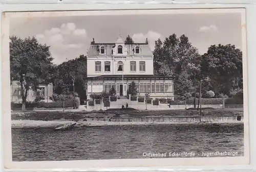 65279 Ak Ostseebad Eckernförde Jugendherberge um 1940