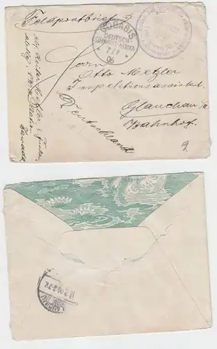 65258 Feldpostbrief Deutsch Südwestafrika mit Truppenstempel Gobabis 1906