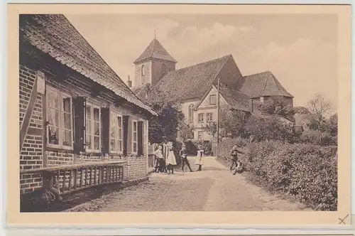 65218 Ak Preetz en Holstein Église municipale vue de la route maritime vers 1910