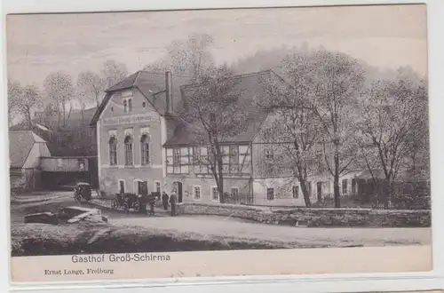 65184 Ak Gasthof Groß-Schirma 1920