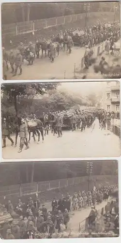 65182/3 Ak Überführung der Opfer des Königbrücker Eisenbahnunglücks um 1929