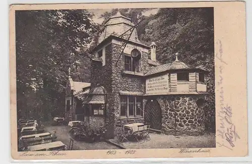 65166 Ak Linz am Rhein Winzerhaus am Kaiserberg 1928