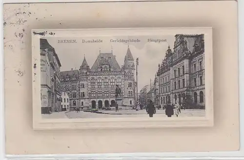 65159 Ak Bremen Domsheide Tribunal du bâtiment du tribunal du principal poste 1912