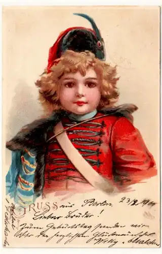 65103 Ak Enfant en Husaren uniforme 1900