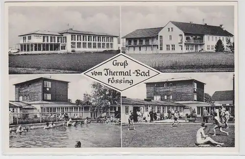 65054 Mehrbild Ak Gruß vom Thermal Bad Füssing um 1950