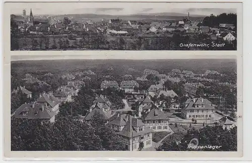 65052 Mehrbild Ak Grafenwöhr Stadt und Truppenlager 1937