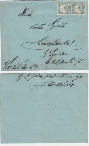 65021 lettre DSVA Allemand Afrique du Sud-Ouest avec cachet Okahandja 1909