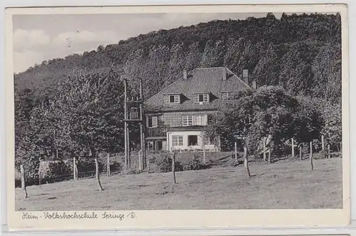 64939 Ak Springe Detmold Heim Volkshochschule 1954