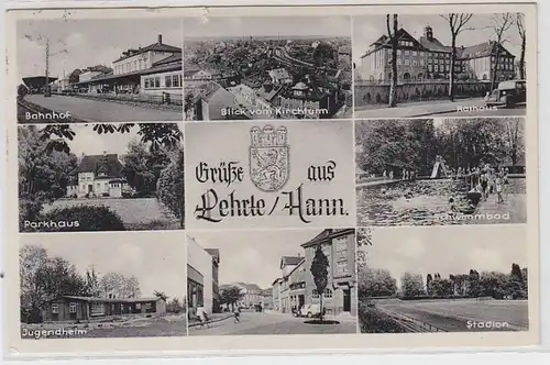 64938 Mehrbild Ak Grüße aus Lehrte Hannover 1954