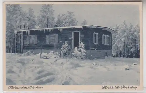 64925 Ak Hahnenklee Oberanz Blockhütte Bocksberg vers 1930