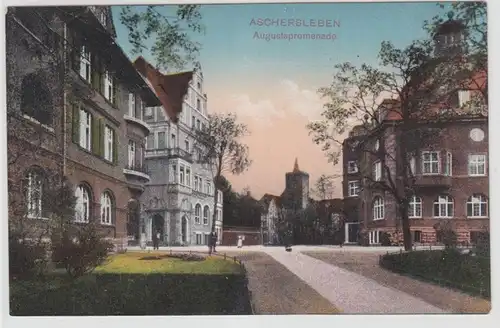 64846 Ak Aschersleben Augustapromenade um 1910