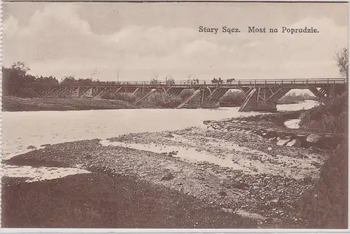 51000 Ak Stary Sacz Most na Popradzie um 1920
