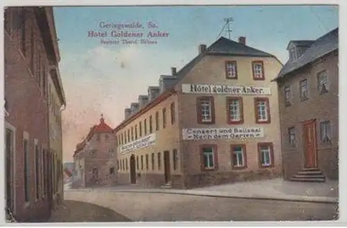 78448 Ak Geringswalde Hotel goldener Anker 1927