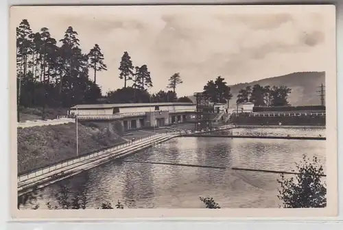 67793 Ak Waldenburg Schlesien Frei-, Licht- und Luftbad in der Neustadt um 1930