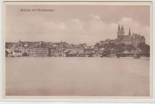 67779 Ak Meissen bei Hochwasser um 1940