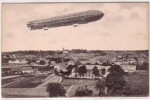 67721 Ak Zeppelin Friedrichshafen-Berlin über Hohenstein-Ernstthal 1909