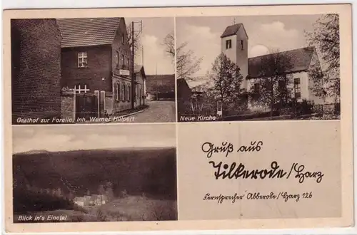 67719 Mehrbild Ak Gruß aus Tilkerode Harz Fernsprecher Abberode 1942