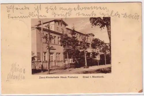 67707 Ak Devo-Kinderheim Haus Frohsinn Graal in Mecklembourg 1930