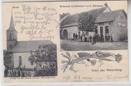 67643 Salutation de Ak de Wintersburg en Lorraine 1913