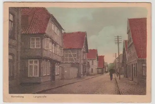67538 Ak Horneburg Langestraße um 1920