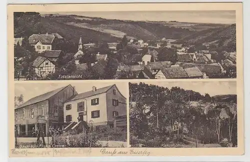 67537 Mehrbild Ak Gruss aus Eiserfey Gasthaus F. Cremer, Kakushöhle, Totale 1939
