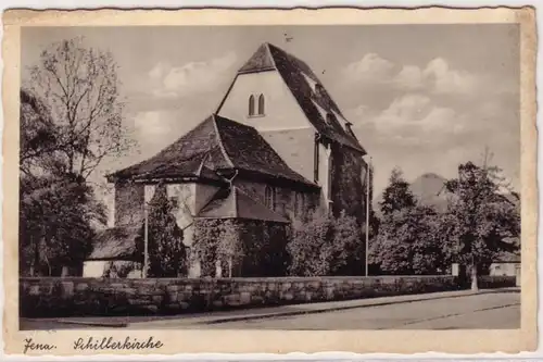 67506 Ak Jena Schillerkirche 1942