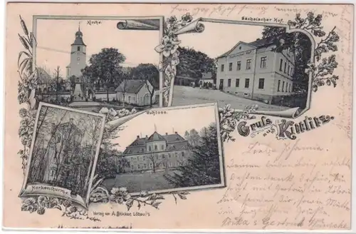 67452 Multi-image Ak Salutation en Kittlitz Gasthof Sächsischer Hof etc 1899