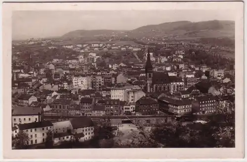67381 Post Ak Aussig Ústí nad Labem Vue totale 1942